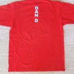 Krog rdeča (zadaj) Moška majica velikosti S, M, L, XL in XXL